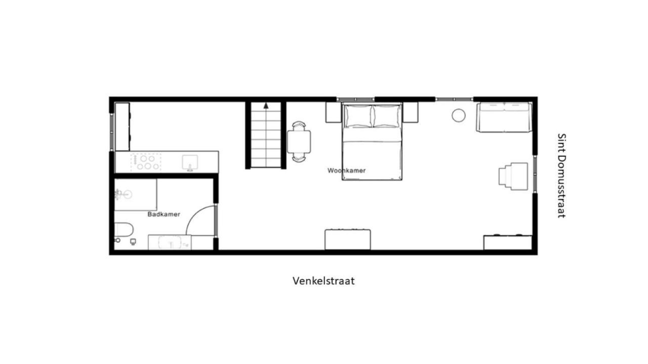 Apartamento Pakhuis De Venkel - Zolder Studio Zierikzee Exterior foto